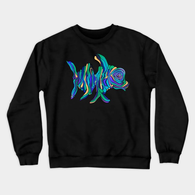 Weird abstract fish Crewneck Sweatshirt by DaveDanchuk